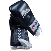 Boxing Gloves Fairtex BGL6 Blue Lace-Up Pro Fight